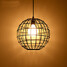 Light Game Room Wrought Iron Contracted Restaurant Fixture Cafe Pendant Lights Birdcage - 2