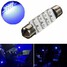 Dome Light Festoon Bulb LED Blue SMD Car 39MM - 1