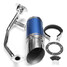 Exhaust 50MM Stainless Steel System GY6 50cc 150cc Short Performance Carbon Fiber Scooter - 8