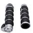 Hand Grips Chrome Motorcycle Handlebar Universal for Harley 1 inch Yamaha Suzuki - 1