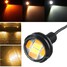 Amber DRL 6SMD Dual Color 23mm LED Light Car Eagle Eye White Blue - 2