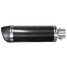 Carbonfiber Exhaust Muffler Pipe Style Short Universal Motorcycle 38-51mm Silencer Long - 9