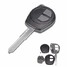 Suzuki 2 Button Remote Key Agila Vauxhall Car Fob Case Shell Uncut Blade - 1
