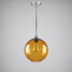 Bubble Design Glass Amber Modern Round Pendant Light - 2