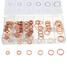 Line Flat Copper Brake Ring Sump Solid Box Oil Washer Case Assortment - 4