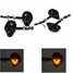 Skull Head Amber Light 12V LED Motorcycle Turn Signal Indicator Blinker - 1