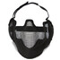 Paintball Airsoft Protection Mask Half Face Mesh Steel Wargame - 5