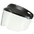 Universal Motorcycle Helmet Flip Up Transparent Lens Visor Button Sunscreen Model Wind UV - 3