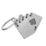 Poker Key Chain Ring Creative Car Gift Christmas Metal - 4