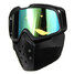 Len Green Detachable Face Mask Shield Goggles Mouth Helmet Motorcycle Ski Filter - 6
