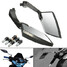 Carbon 8mm 10mm Motorcycle Mirrors Aluminium ATV Quad Pair Scooter - 6