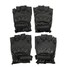 Sports PU Leather L XL Motorcycle Half Finger Gloves Black - 6