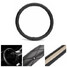 Decoration Crystal Color Universal PU 38CM Cover Black Leather Car Steel Ring Wheel - 3