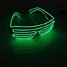 EL Wire Neon LED Light Shaped Shutter Glasses Fashionable Costume Party - 9
