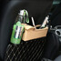 Box Pocket Beverage Leather Seat Storage Bag Pair Car Seat Gap Vehicle Coin Cup Holder - 3