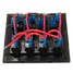 Circuit Breaker Switch Panel Gang LED Rocker Caravan Marine Boat - 4