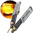 Motorcycle Light Indicator Light Lamp Pair Amber LED Turn Signal - 1