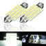 LED Light Lamp Bulb White 2Pcs Car Interior 3W Roof 41MM - 1