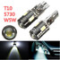 Car Eyelid Free Canbus LED Bulbs W5W Xenon White T10 5730 Error Pair Lamp Lights - 3