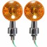 4pcs Bulb Light Universal Motorcycle Turn Signal Lamp Amber Indicatior - 10