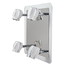 Chrome Ac100-240v Bathroom 12w Lights Led Modern - 1