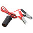 Battery Car Cigarette Lighter Socket Crocodile Power Adapter Clips 12V Motorcycle - 2