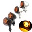 2pcs Motorcycle LED Lamp For Harley Indicator Turn Signal Lights Skull Aluminum - 1