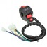 8inch Headlight ATV Horn Universal Switch Handlebar Motorcycle Electrical Start Indicator - 2