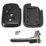 Uncut Key Case Shell LEXUS Remote Folding Car Flip Buttons Black - 6