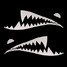 Teeth Car Body Vinyl Sticker Decal Scratch Exterior Waterproof Shark - 4