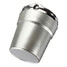 Cigarette Holder Cup Portable LED Car Travel Ashtray Blue Light Silver - 4