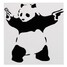 Bumper Window Wall Vinyl Decal Reflective Sticker Panda Motorcycle - 4