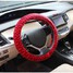 Short Autumn Grip Printing 38CM Car Plush Winter Steel Ring Wheel Cover - 2