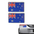 Sticker Emblem Decoration Flag 3D Aluminum Alloy 2Pcs Badge Pattern Australian Austrlia - 1
