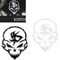 knight Skeleton Phantom Reflective Car Sticker Ghost Decal - 1