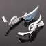 Design Skull Blade Motorcycle Mirrors Silver - 3