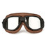 Brown Anti-UV Frame Scooter Motorcycle Retro Goggles Helmet Windproof Glasses Flying - 5
