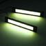 Auto COB 2Pcs 480LM Flexible Car Light DRL LED Strip Daytime Running Driving 6000K - 4