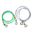 Emergency Rescue Rope Hooks Cable with Steel 4M Leash Metal Trailers Tow - 1