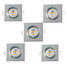 200-300lm 5pcs Panel Light Square Support Led Led Ceiling Lights Dimmable - 1