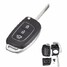 Remote Folding Fold Car 3 Button Flip Key Shell Case FOB Blade Hyundai Santa Fe Right - 1