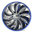 Supercharger Blue Fan Turbine Gas Saver Turbo Dual Power Air Intake - 3