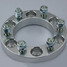 Lug 1.5mm Fits Adapters Toyota Trucks All Wheel Silver Spacers Alloy - 3