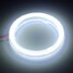 Outside Pair 60SMD Angel Eye 70mm 12V 10W COB White Ring Headlight Aperture - 5