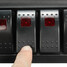 24V LED Rocker Switch Panel Waterproof Yacht Rocker Switch Control Panel - 4