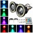 Rings Angel Eye Lights White LED RGB Color Car Lights Wireless Control 3.5inch Fog - 1