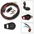 Motorcycle LED Digital 12V-24V Wiring Harness Gauge Voltmeter with Switch - 1