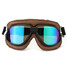 Brown Anti-UV Frame Scooter Motorcycle Retro Goggles Helmet Windproof Glasses Flying - 4
