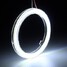 Outside Pair 60SMD Angel Eye 70mm 12V 10W COB White Ring Headlight Aperture - 7