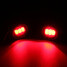 Flash Strobe DRL Mirror Mount Lights Lamp Eagle Eye LED Pair 12V Motorcycle Backup - 9